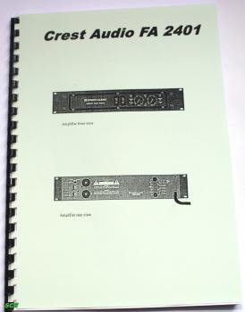 Crest Audio Verstärker FA-2401 / Technische Unterlage