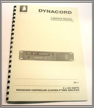 Dynacord-Power Endstufe CA-1 / technische Unterlage