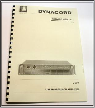 Dynacord Linear-Power Endstufe L-500 / technische Unterlage