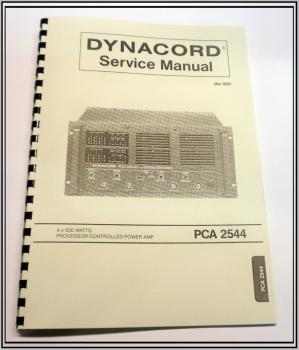 Dynacord-Power Endstufe PCA-2544 / technische Unterlage