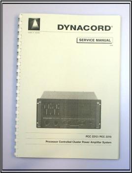 Dynacord-Power Endstufe PCC-2212-2215 / technische Unterlage