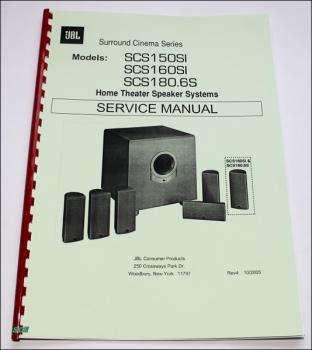 JBL Speakersystem SCS150-160-180 / Service-Manual