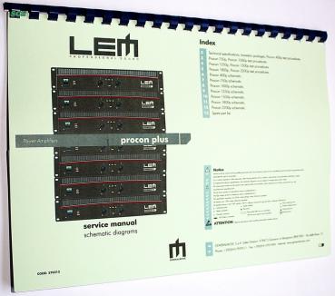 LEM procon plus Verstärker / Service-Manual