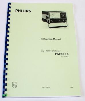 Philips AC-Millvoltmeter PM-2554 / technische Unterlage