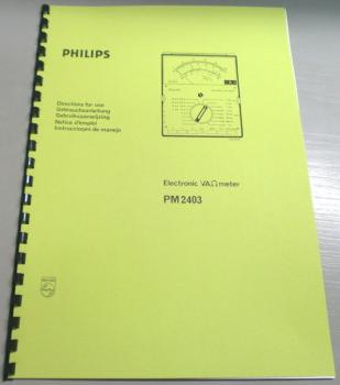 Philips PM-2403 / Multimeter / technische Unterlage