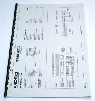 Roland Micro Composer MC-50 / technische Unterlage