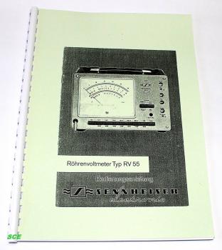 Sennheiser Röhrenvoltmeter RV-55 / technische Unterlage