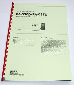 TOA-PA Verstärker 036D-037D / 100 V Ausführung