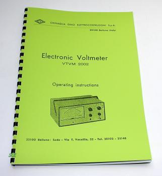 Elektronic Voltmeter VTVM 2002 / techn. Unterlagen