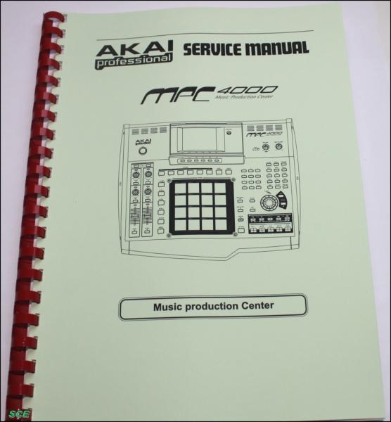 Akai MPC - 4000 / Technische Service-Unterlage