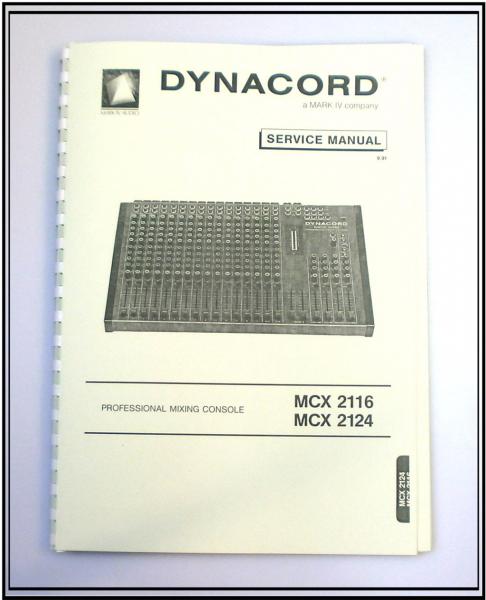 Dynacord Mixer Dynacord Mixer MCX-2116-2124 / technische Unterlage / technische Unterlage