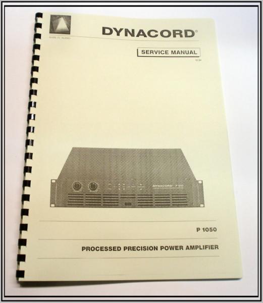 Dynacord Linear-Power Endstufe P-1050 / technische Unterlage