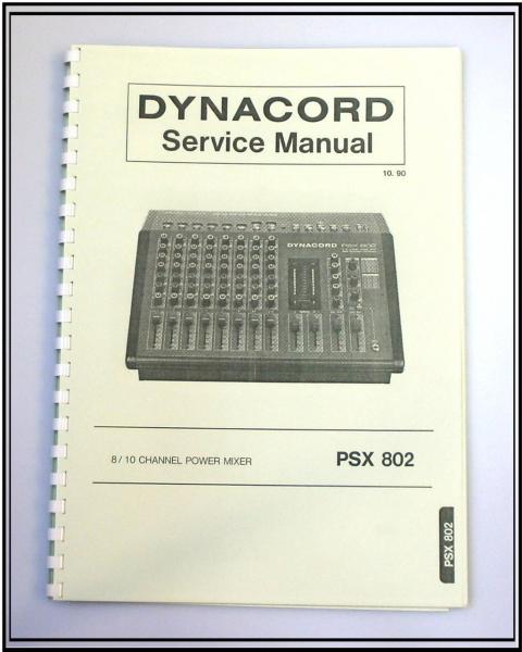 Dynacord Mischpult PSX 802 / Technische Unterlage