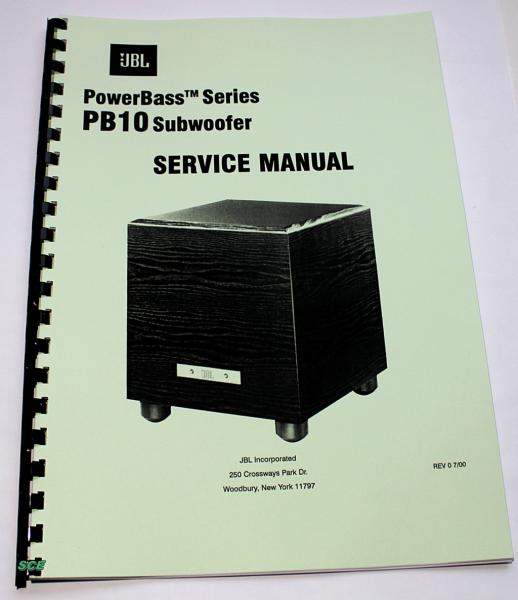 JBL PB10 -Subwoofer / Service-Manual