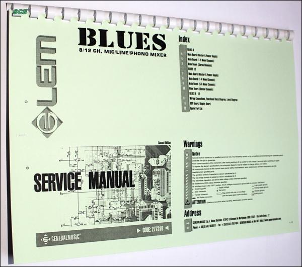 Service Manual Blues 8 / 12 Kanal MIC