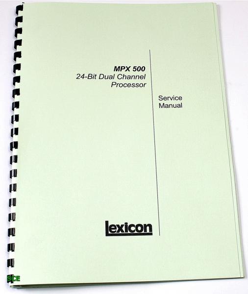 Lexicon - MPX 500 / technische Unterlage